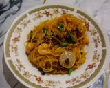 Foto langkah ke 9 dari resep Soun jamur cabe ijo udang dan bakso.