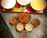 A picture of step 1 of Gond ladu.