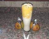 A picture of step 1 of Dalgona lassi.