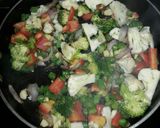 A picture of step 4 of Sauteed Vegetables.