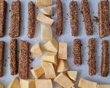 Foto del paso 6 de la receta: Bastoncitos de tofu con cubierta crocante + bolitas de batata con crema agria