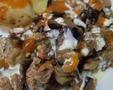 Foto del paso 5 de la receta: Berenjenas con carne y salsa bbq casera🍆🧅🥩
