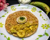 कच्चे केले का पराठा रेसिपी चरण 8 फोटो