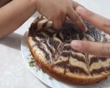 عکس مرحله 4 از دستور کیک زبرا 😋