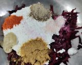 A picture of step 1 of Beetroot kabab.