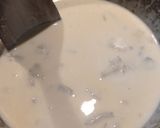 Foto del passaggio 5 della ricetta Nidi di tagliolini fritti con piselli e fonduta al gorgonzola