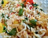 A picture of step 2 of Tawa fry rice.
