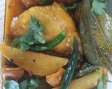A picture of step 4 of Fish curry with vegetable. #Win #Week 3.