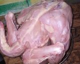 A picture of step 1 of Achari chicken broast.