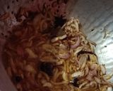 A picture of step 2 of Soya and matar pulav.
