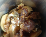 A picture of step 1 of Dates and chiku shake (no sugar).