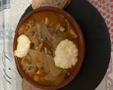 Foto del paso 10 de la receta: Setas de cultivo a ajillo con jamón y salsa con huevo poché