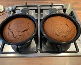 A picture of step 6 of Vegan birthday cake.