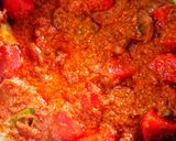 A picture of step 14 of Red potato beef biryani.