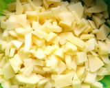 A picture of step 1 of Potatoes Omelette.