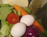 Foto del paso 1 de la receta: Omelette esponjoso con ensalada fresca 🤗