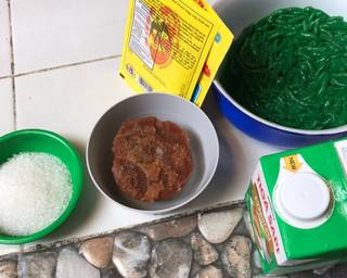 Cendol Panna Cotta - Step 1