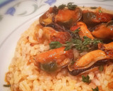 Foto del paso 7 de la receta: Arroz con mejillones en salsa de vieiras
