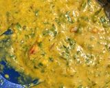 A picture of step 6 of Besanwali Methi.