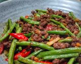 Foto langkah ke 4 dari resep Tumis Buncis Daging Cincang.