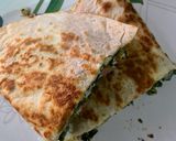 A picture of step 13 of Breakfast Omelette Tortilla Wrap.