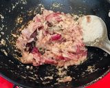 A picture of step 2 of Kadai paneer.