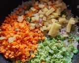 A picture of step 2 of Broken Wheat Upma.