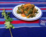 A picture of step 5 of Moringa local salad (kwadon zogale).