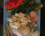 Foto langkah ke 1 dari resep Oseng Ikan Asin Tenggiri Tahu Tempe.