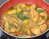 A picture of step 8 of Green Chicken Curry.