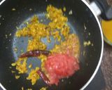 A picture of step 4 of Fry dal with Roti for Lunch.
