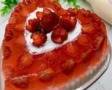 Foto langkah ke 9 dari resep Pudding strawberry lychee.