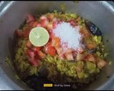 A picture of step 8 of Swaminarayan Kadhi Khichdi (Satvik Khichdi).