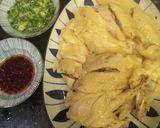 A picture of step 4 of Hainam chicken rice.
