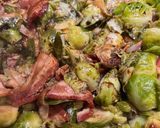 A picture of step 4 of Thanksgiving Bacon 🥓 Brussel Sprouts.