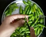 हरी मिर्च का आचार रेसिपी चरण 2 फोटो