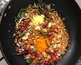 A picture of step 2 of Gutti Vankaya Fry (Stuffed Eggplant Fry - Andhra style).