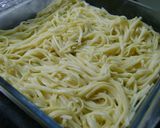 Foto del paso 1 de la receta: Fideos al horno con jamón y queso