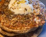 A picture of step 4 of Zaatar and cheese wholemeal pancakes - Best Sunday Breakfast 💥🥞.