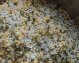 A picture of step 1 of Moong Dal Idlis.