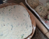 A picture of step 3 of Onion chapati.