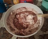 Foto del paso 3 de la receta: Budín brownie de chocolate y dulce de leche🍫🍫