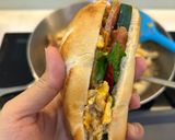 Hình bước làm 5 của món Bánh Mì Dân Tổ “Tán Đổ Tim Em”