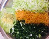 A picture of step 1 of Veg Manchurian Balls.