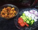 A picture of step 3 of Peshawari Chicken tikka karahi.