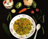 A picture of step 5 of Winter Veg Poha.