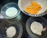 A picture of step 1 of Mango smoothy.
