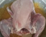 A picture of step 2 of Lahori Chargha 🍗🍗🍗.