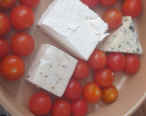 Foto del paso 1 de la receta: Salsa de 3 quesos y tomate cherry asado