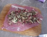 Pas rețetă Mușchiuleț de porc umplut cu ciuperci și bacon 2 fotografie